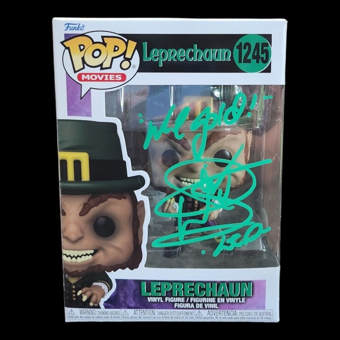 Funko Pop #1245 Movies: Leprechaun Signed By Warwick Davis JSA COA Horror Sci Fi