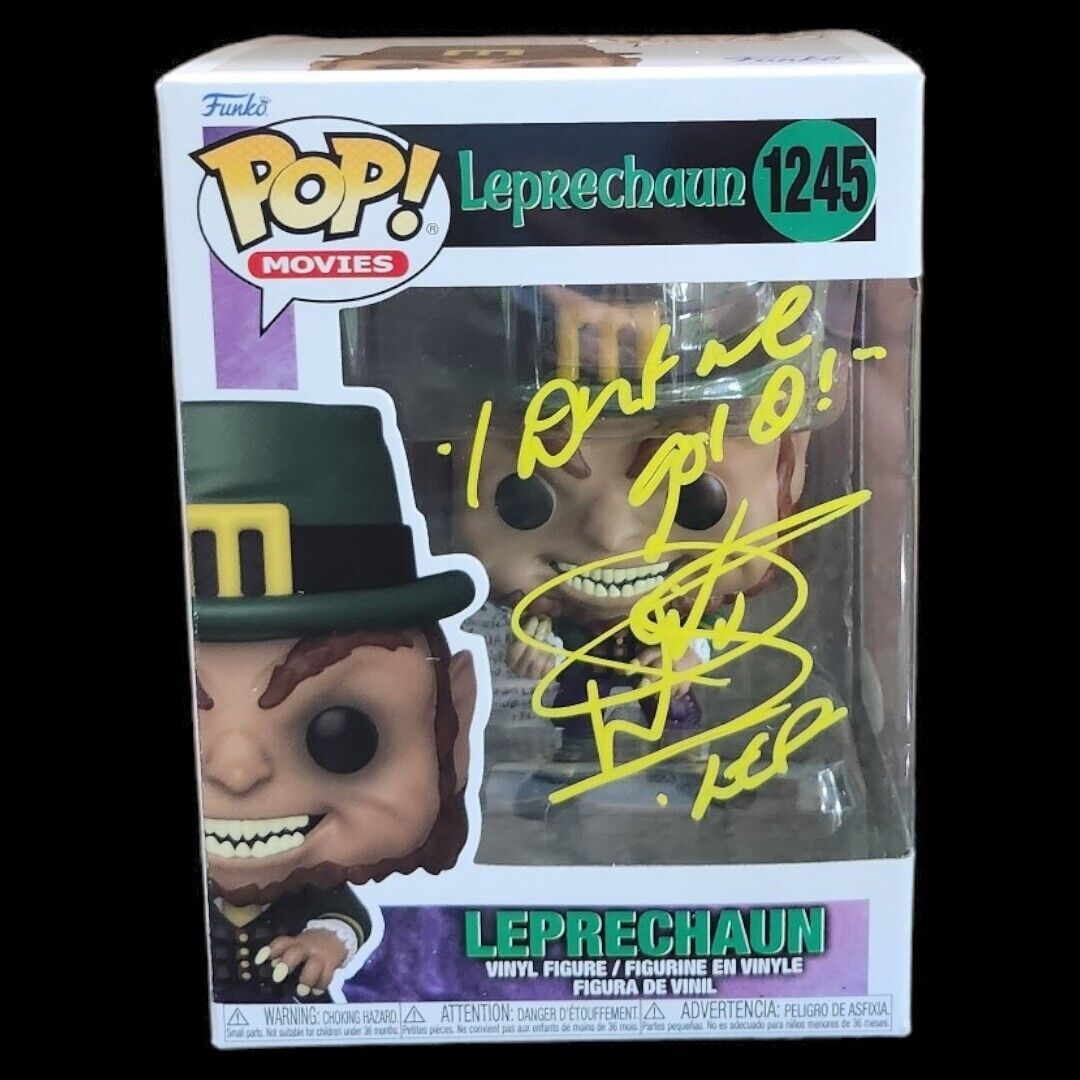 Funko Pop #1245 Movies: Leprechaun Signed By Warwick Davis JSA COA Horror Sci Fi