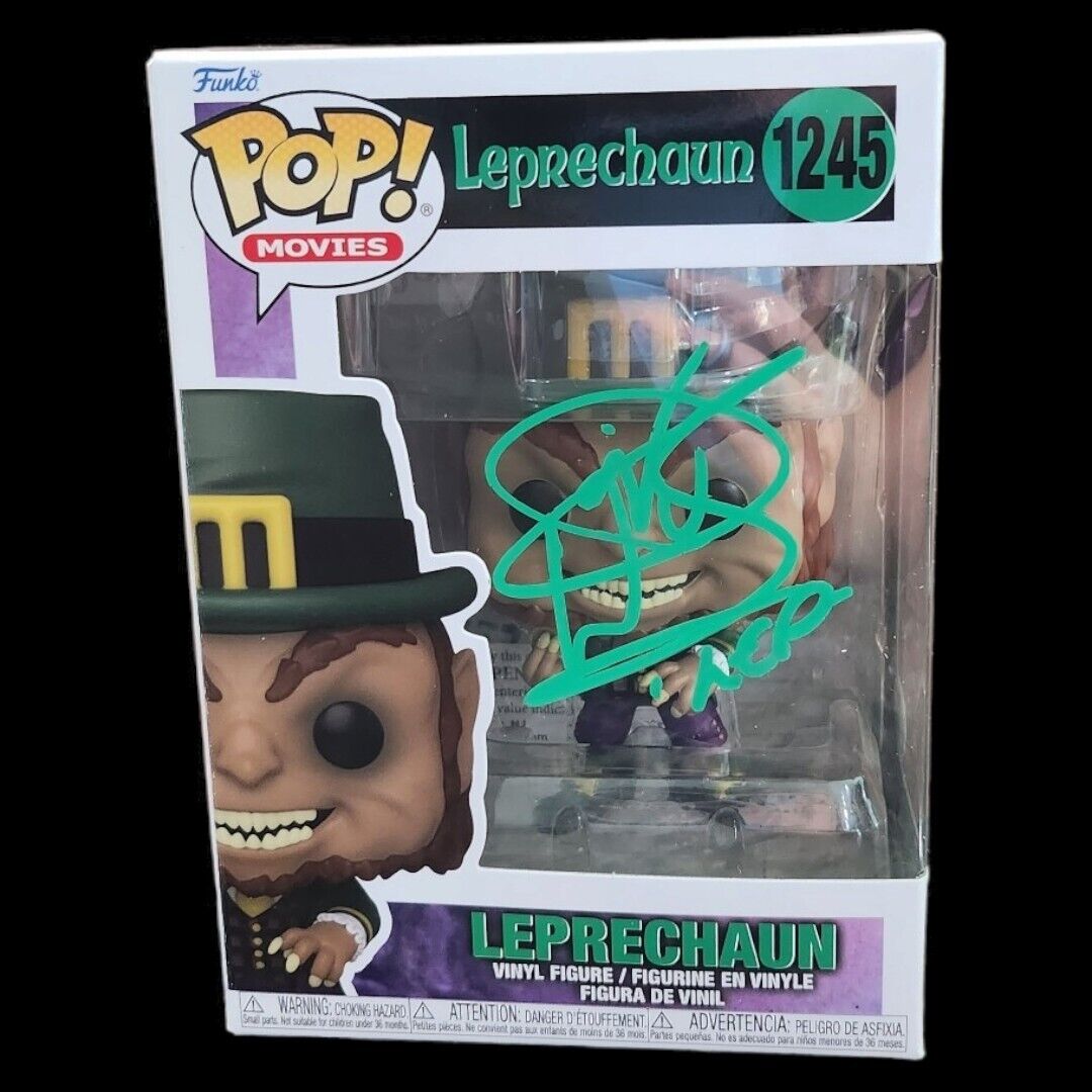 Funko Pop! #1245 Movies: Leprechaun Signed By Warwick Davis JSA COA Horror