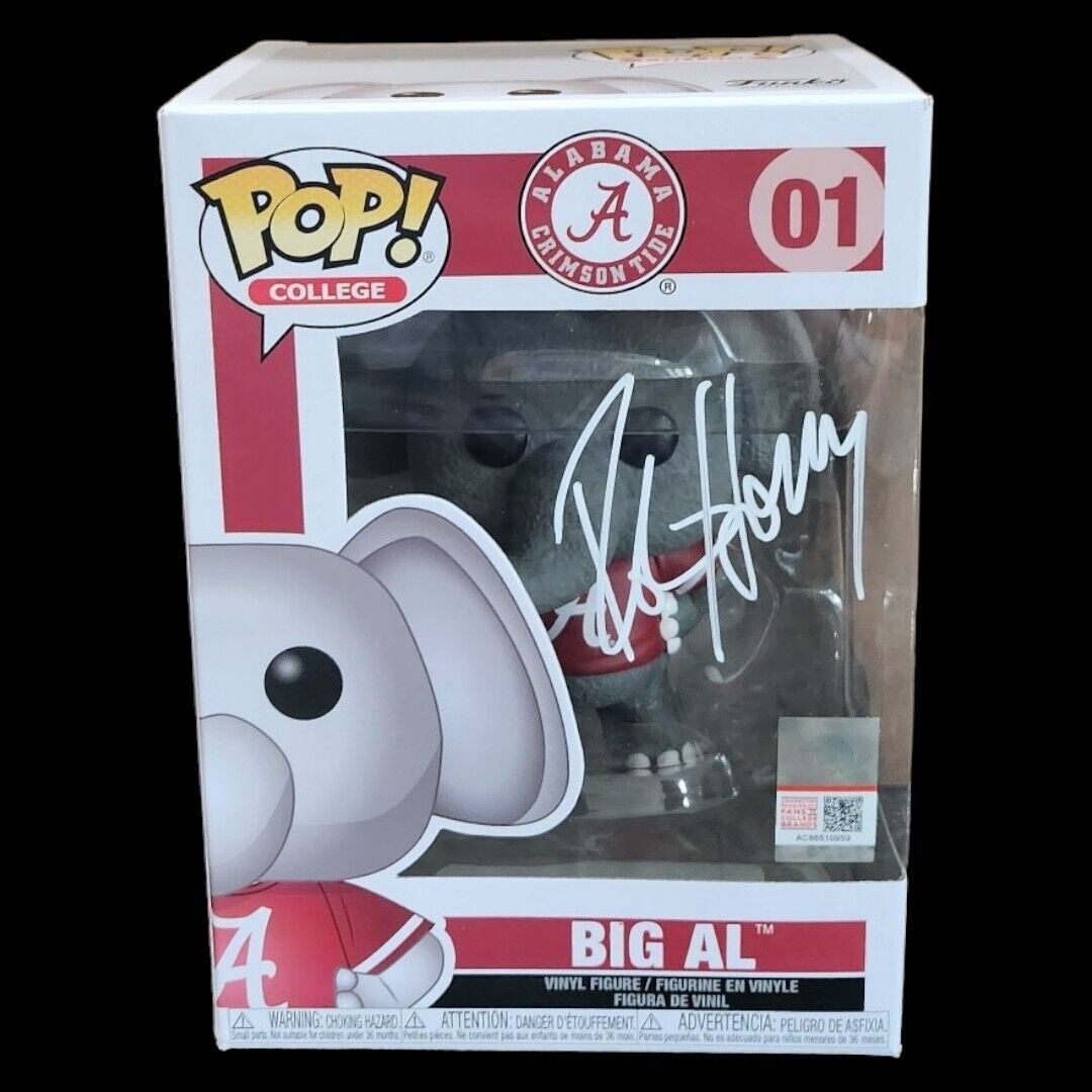 Funko Pop College Mascots Alabama Big Al #01 Signed By ROBERT HORRY BECKETT COA