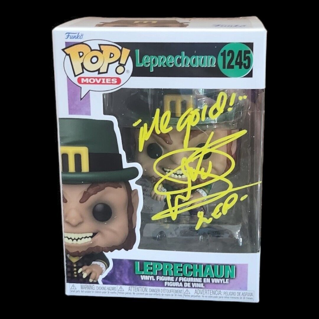 Funko Pop #1245 Movies: Leprechaun Signed By Warwick Davis JSA COA Horror Sci Fi