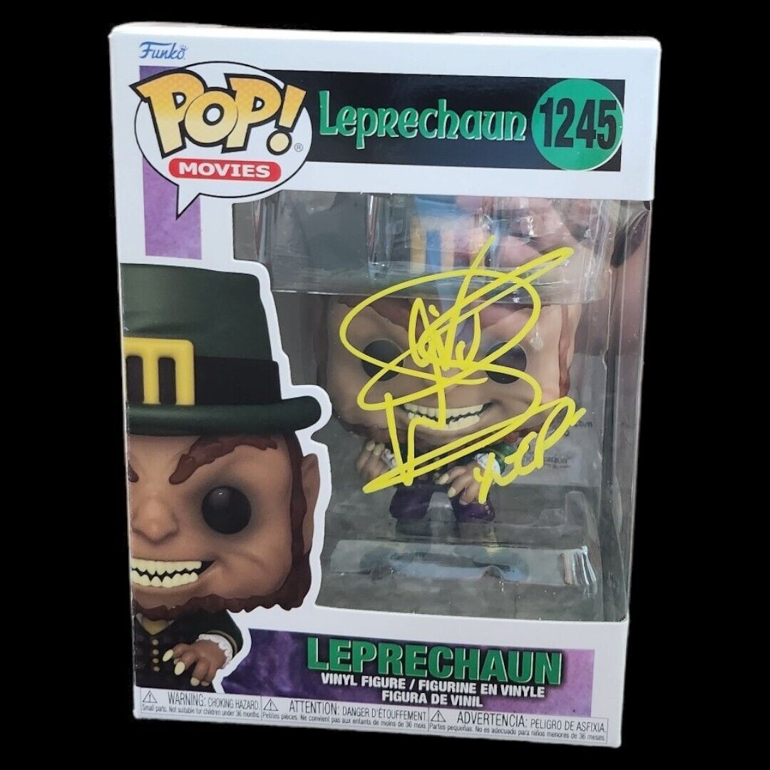 Funko Pop! #1245 Movies: Leprechaun Signed By Warwick Davis JSA COA Horror