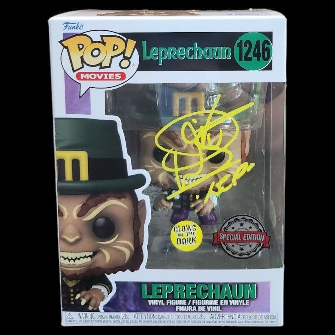 Leprechaun Funko Pop #1256 Special Edition Signed By Warwick Davis JSA COA