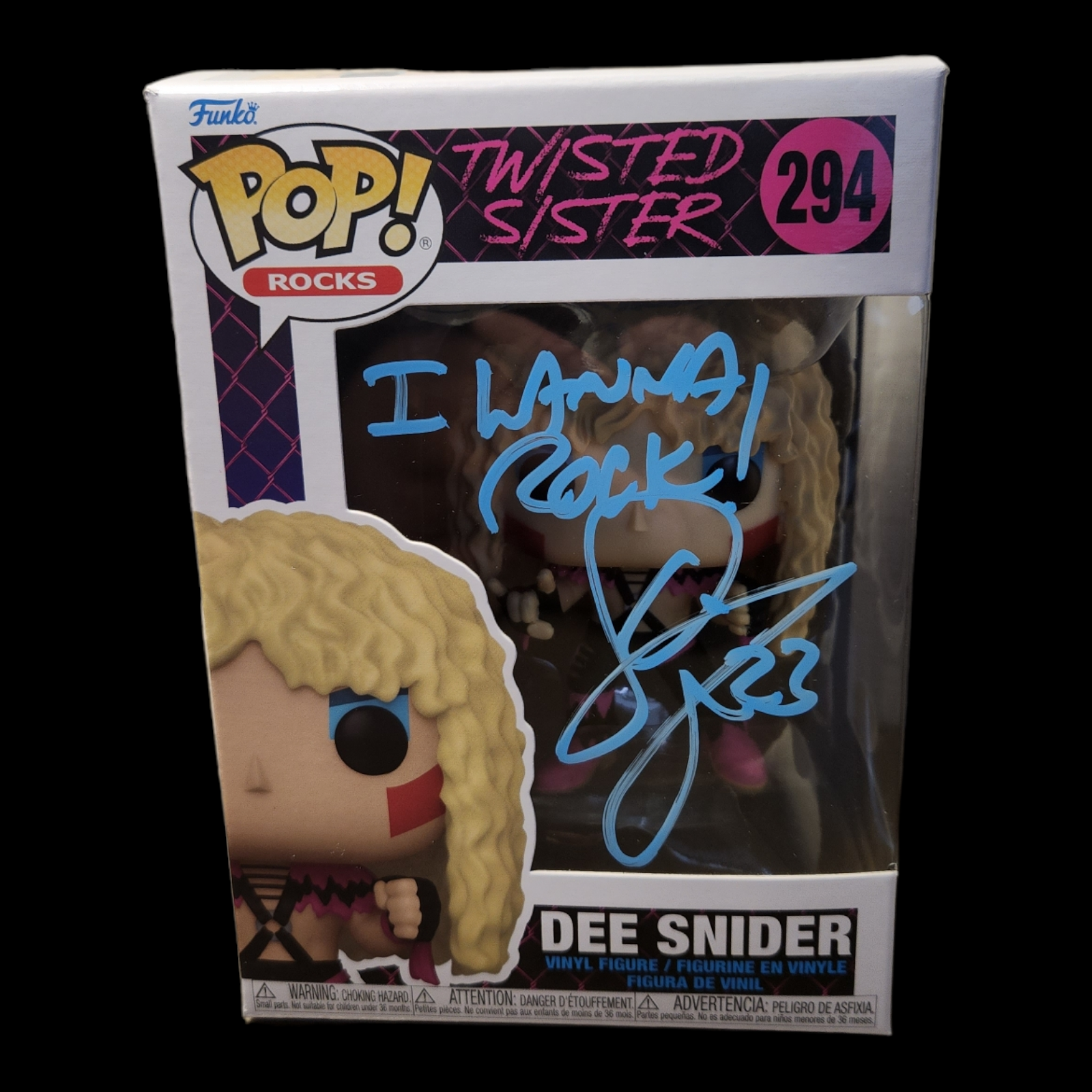 Signed Pop by Dee Snider of Twisted Sister!