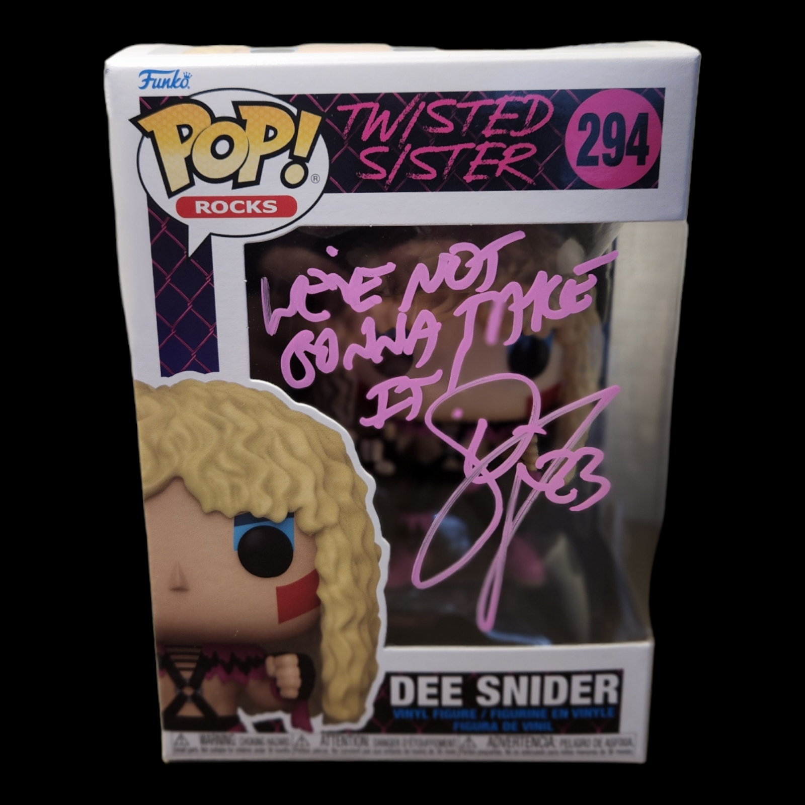Signed Pop by Dee Snider of Twisted Sister!