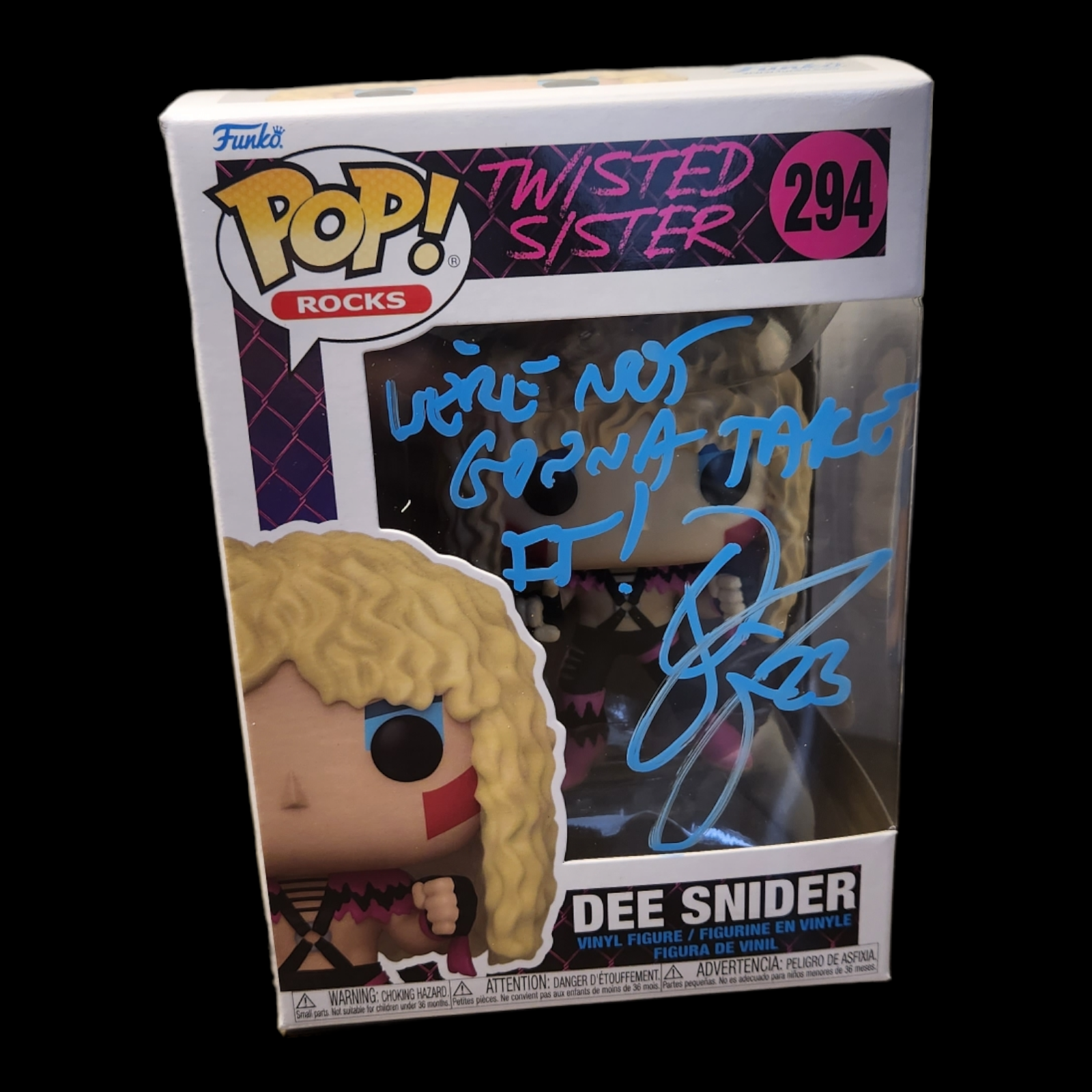 Signed Pop by Dee Snider of Twisted Sister!