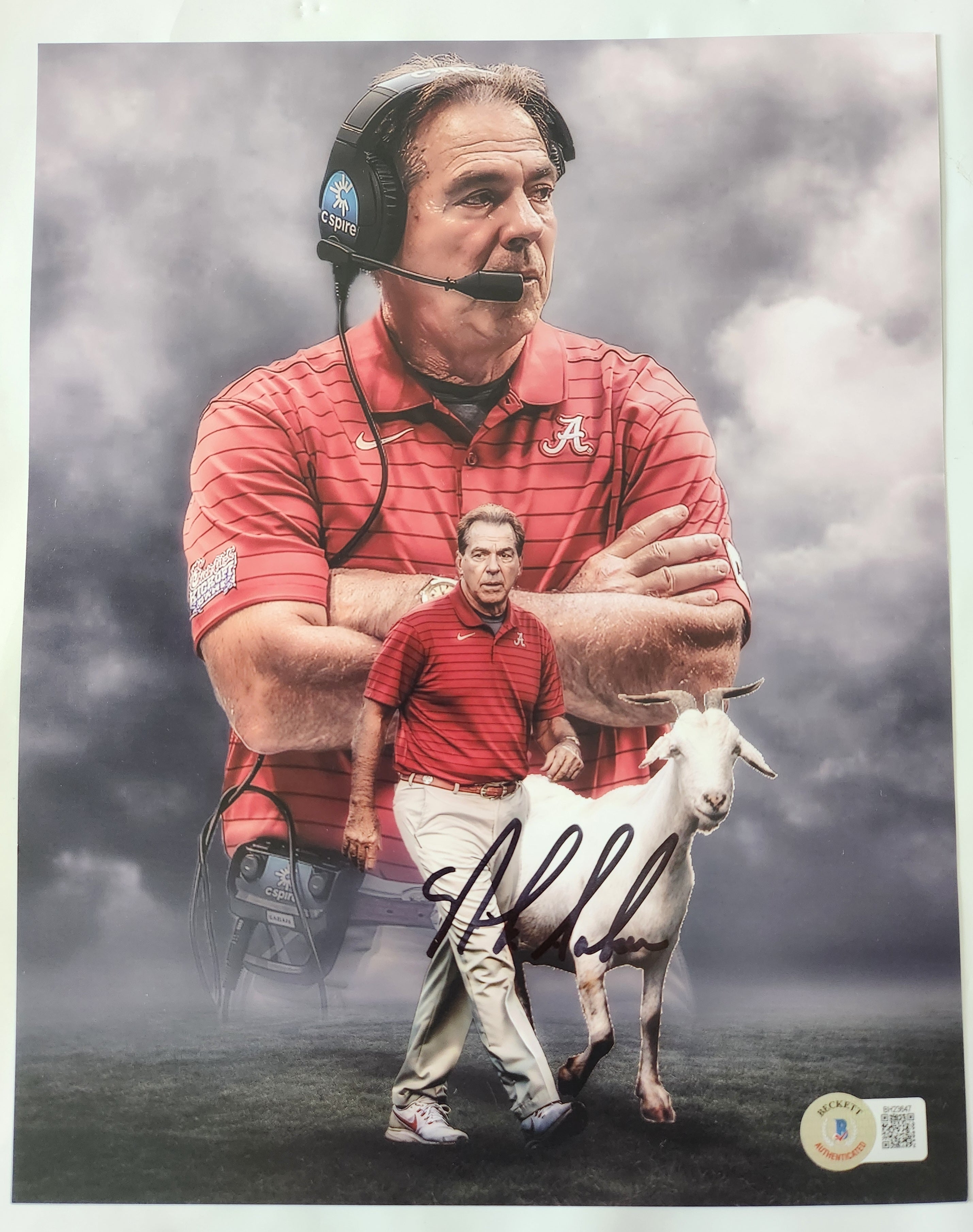 Nick Saban The Goat 8x10 Photo