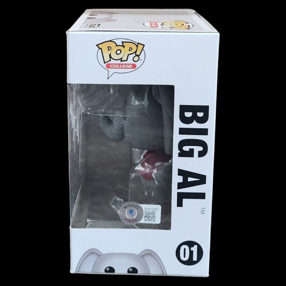 Funko Pop College Mascots Alabama Big Al #01 Signed By ROBERT HORRY BECKETT COA
