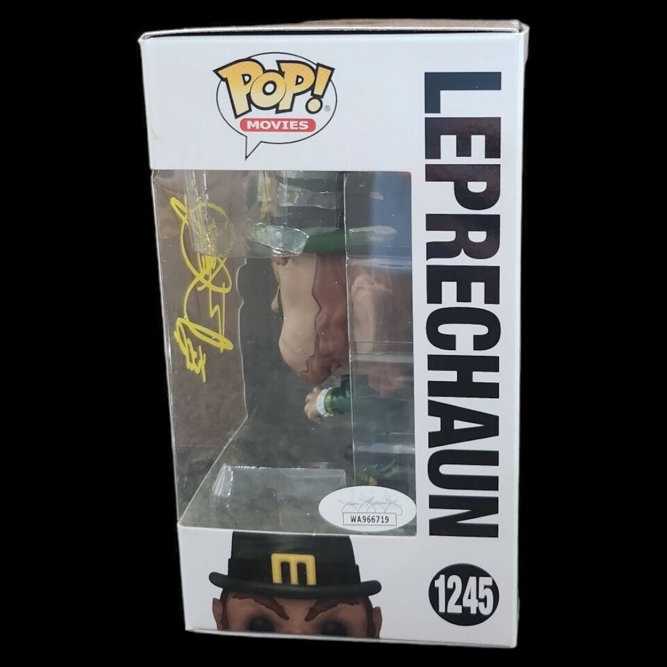Funko Pop! #1245 Movies: Leprechaun Signed By Warwick Davis JSA COA Horror