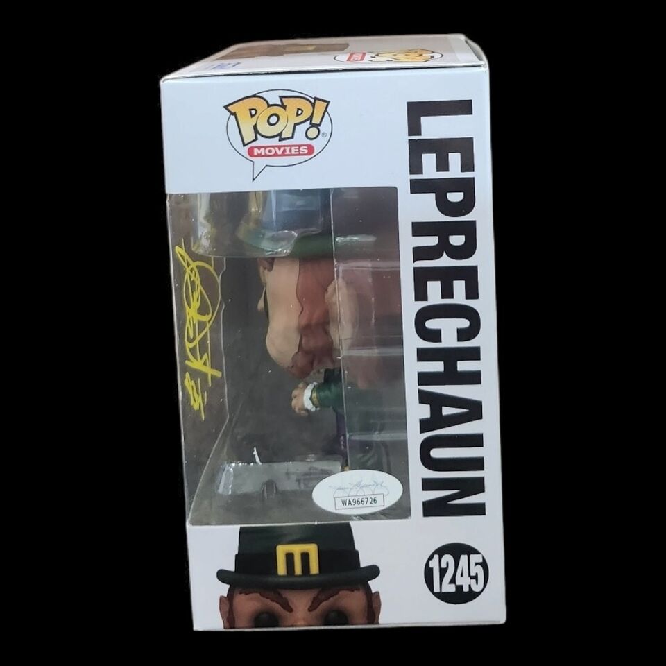Funko Pop #1245 Movies: Leprechaun Signed By Warwick Davis JSA COA Horror Sci Fi