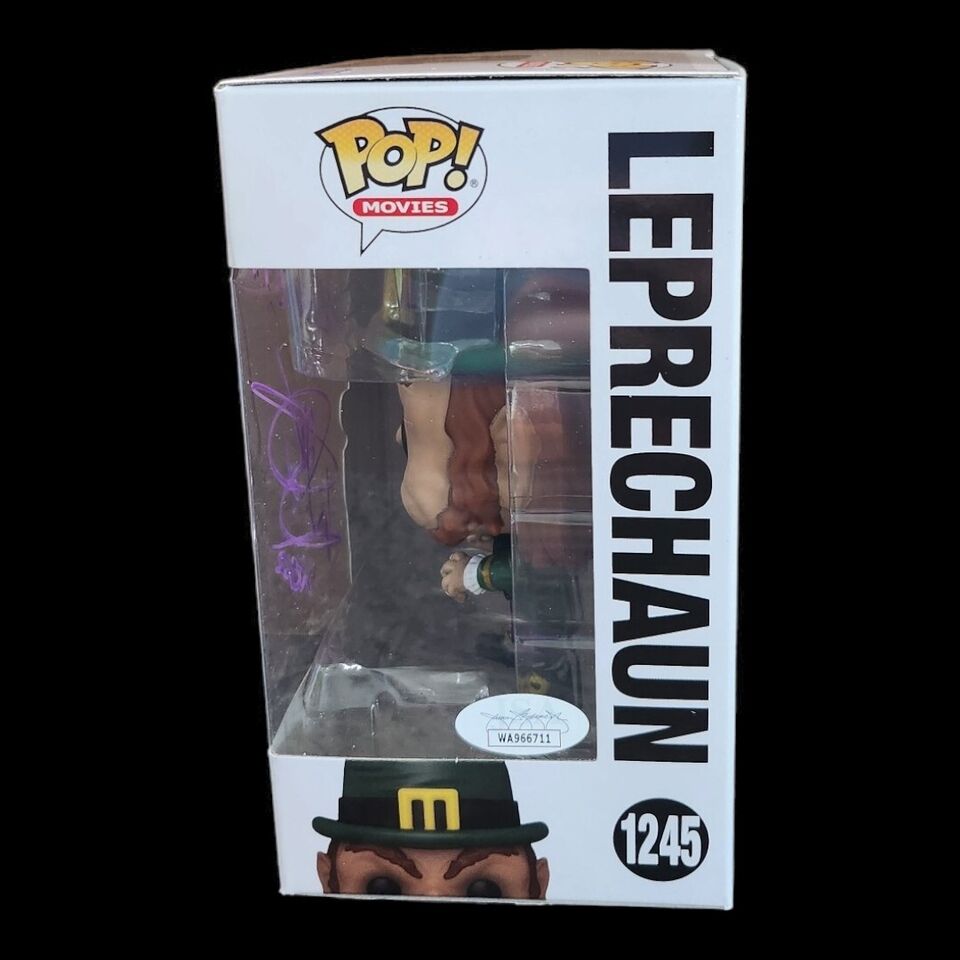 Funko Pop #1245 Movies: Leprechaun Signed By Warwick Davis JSA COA Horror Sci Fi