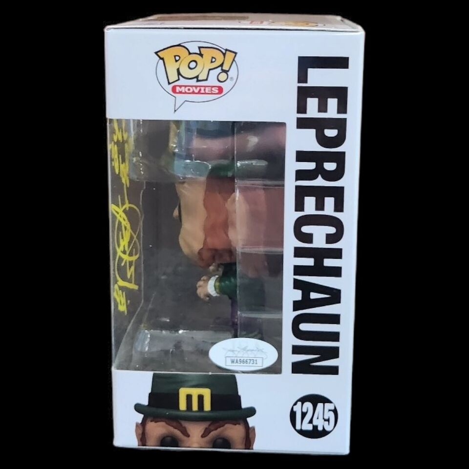 Funko Pop #1245 Movies: Leprechaun Signed By Warwick Davis JSA COA Horror Sci Fi