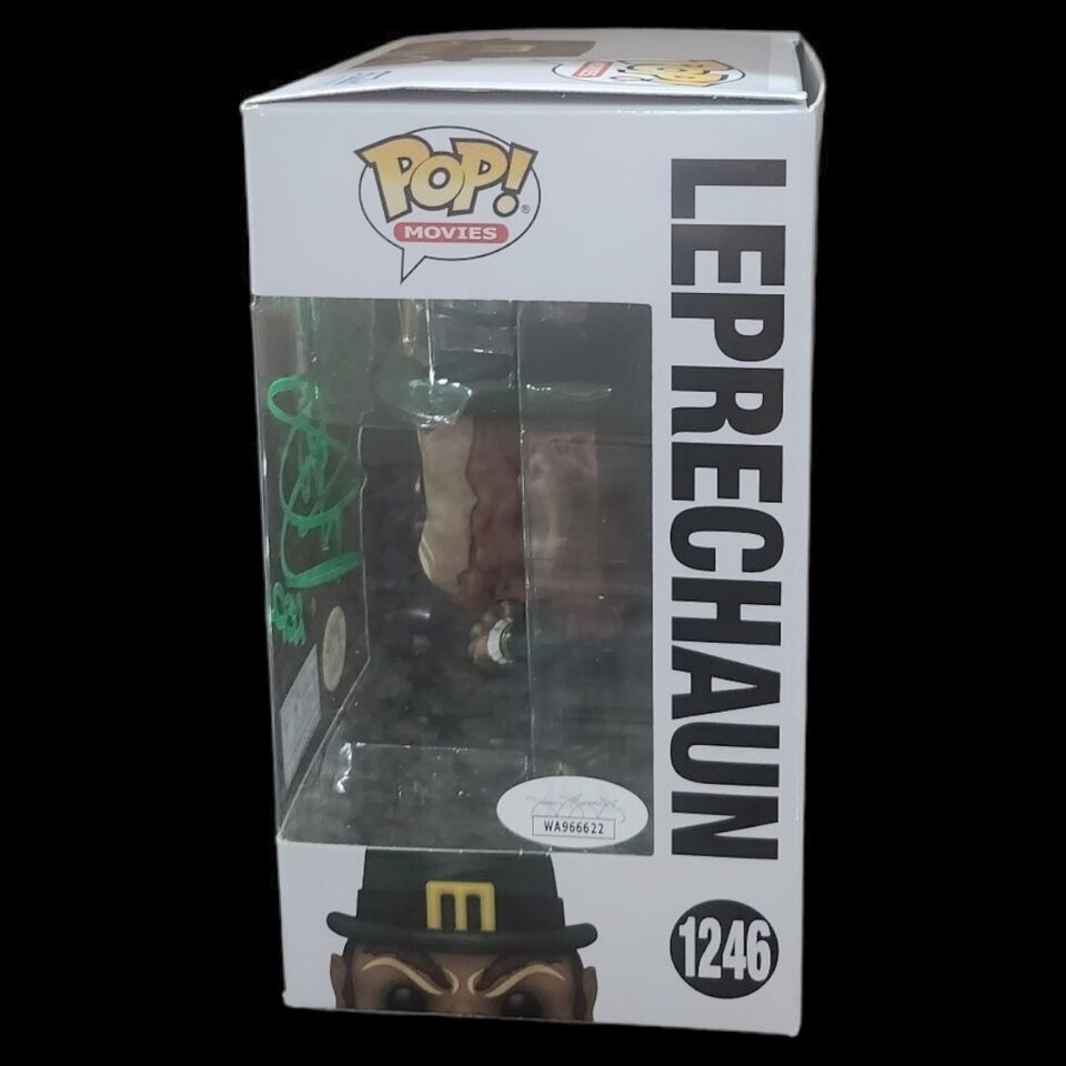 Funko Pop #1246 Leprechaun Glows in the Dark FYE Exclusive Warwick Davis Signed