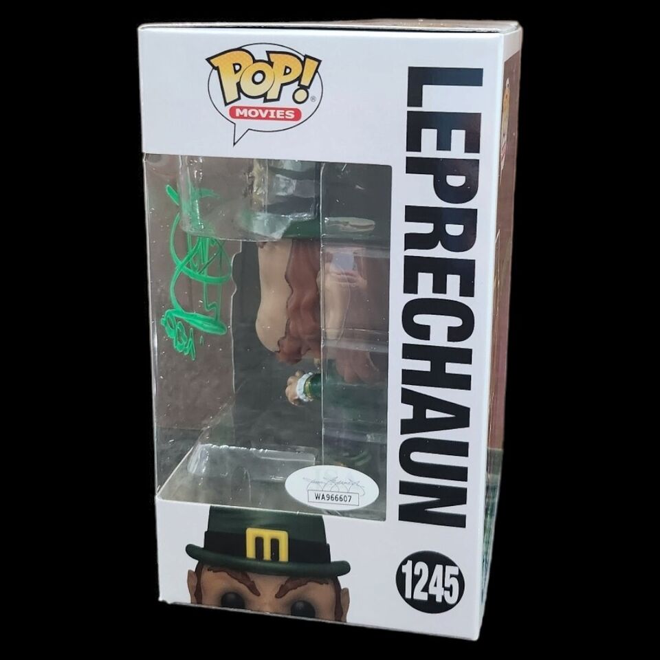 Funko Pop! #1245 Movies: Leprechaun Signed By Warwick Davis JSA COA Horror