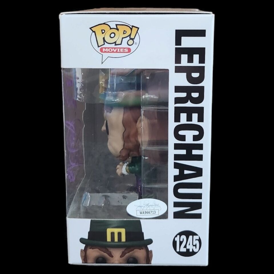Funko Pop #1245 Movies: Leprechaun Signed By Warwick Davis JSA COA Horror Sci Fi