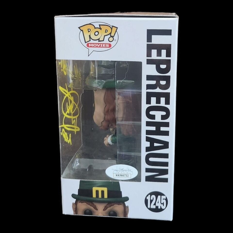 Funko Pop #1245 Movies: Leprechaun Signed By Warwick Davis JSA COA Horror Sci Fi