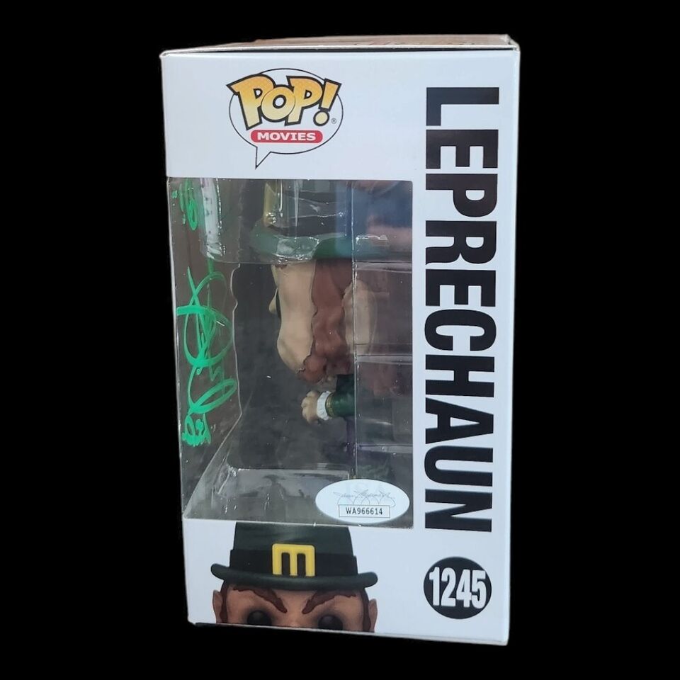 Funko Pop #1245 Movies: Leprechaun Signed By Warwick Davis JSA COA Horror Sci Fi