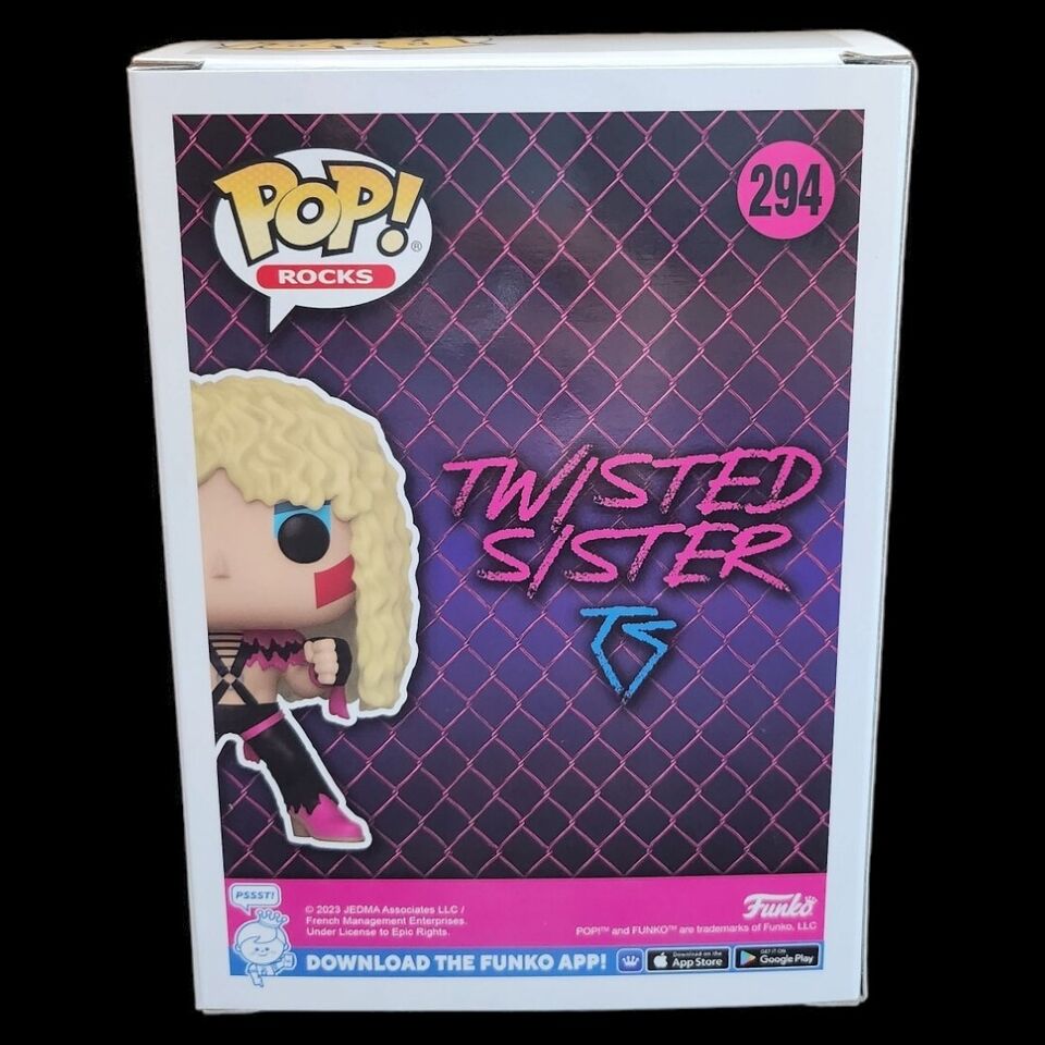 Funko Pop Rocks #294 Twisted Sister Signed By Dee Snider W Inscription JSA COA