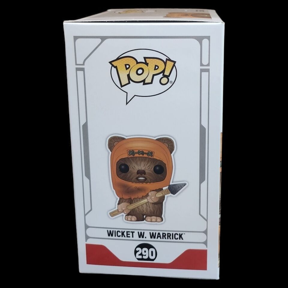 Funko Pop Vinyl Star Wars Wicket W. Warrick #290 Signed By Warwick Davis JSA COA