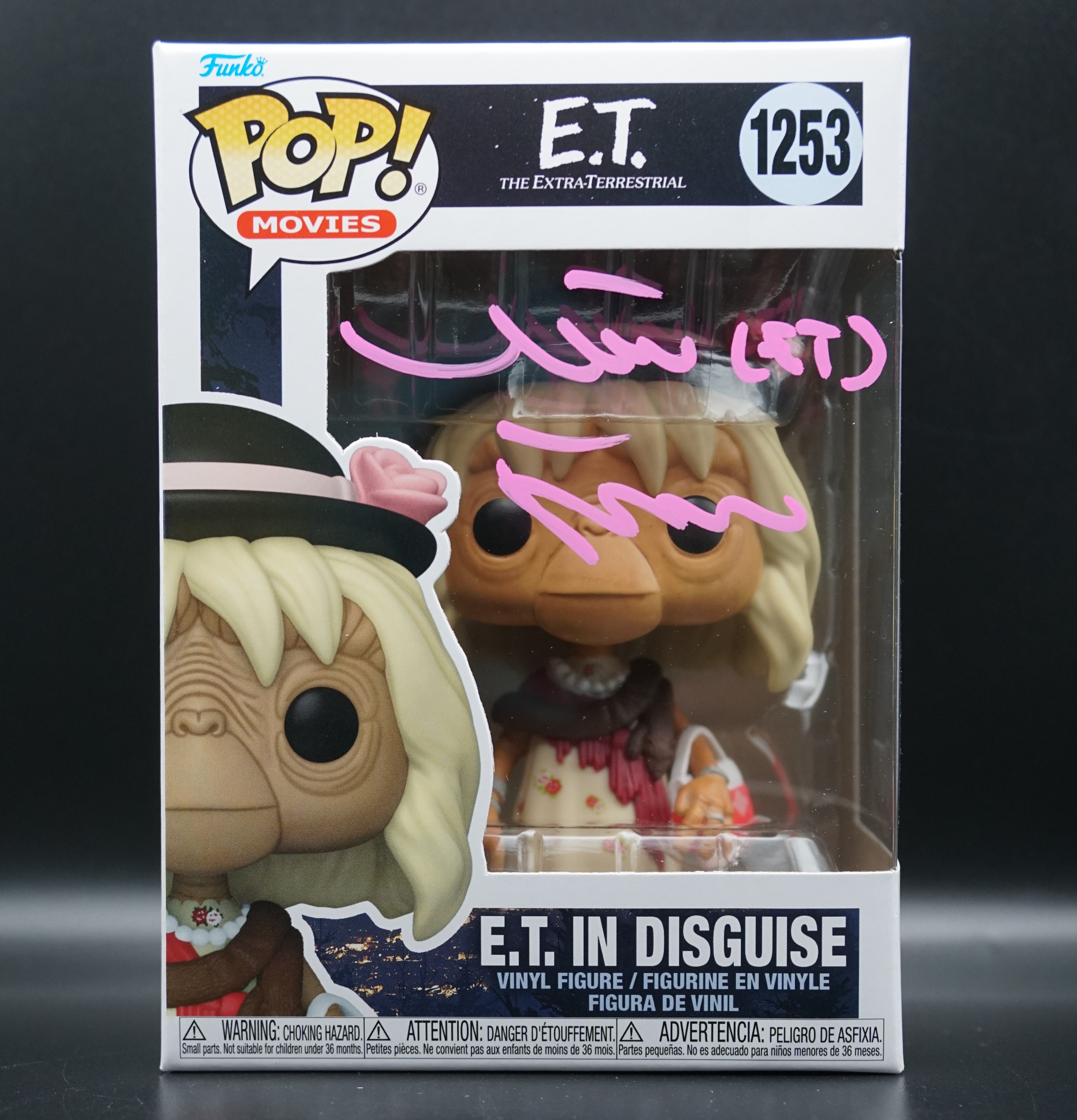 E.T in Disguise #1253 Signed by Matthew Demeritt Beckett in Pink or White Paint Pen