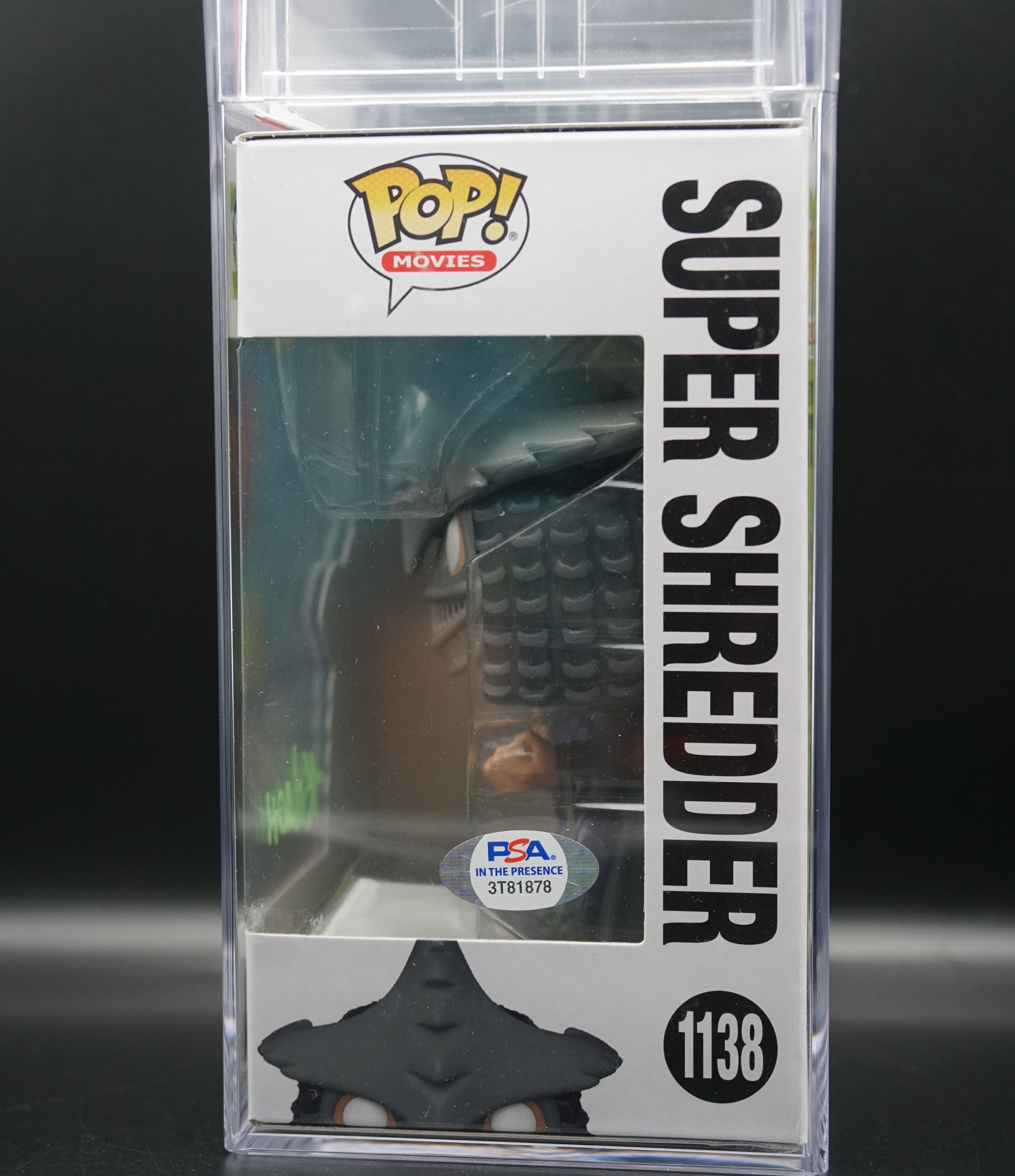 Super Shredder Funko Pop # 1138 Encapsulated GEM MT 10 PSA COA  - Signed by Kevin Nash
