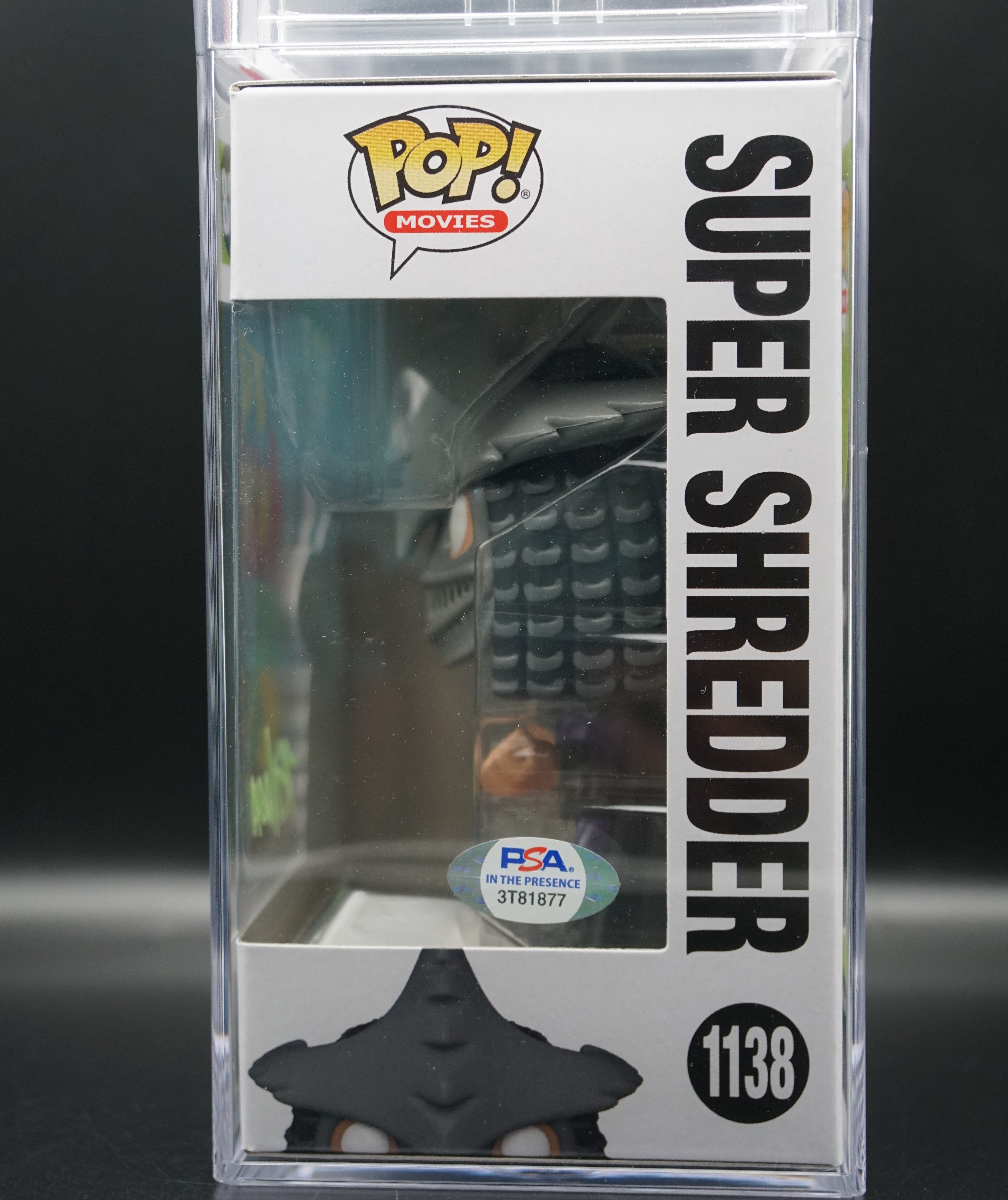 Encapsulated Super Shredder #1138 Neon Green Paint Pen PSA COA - Signed By Kevin Nash