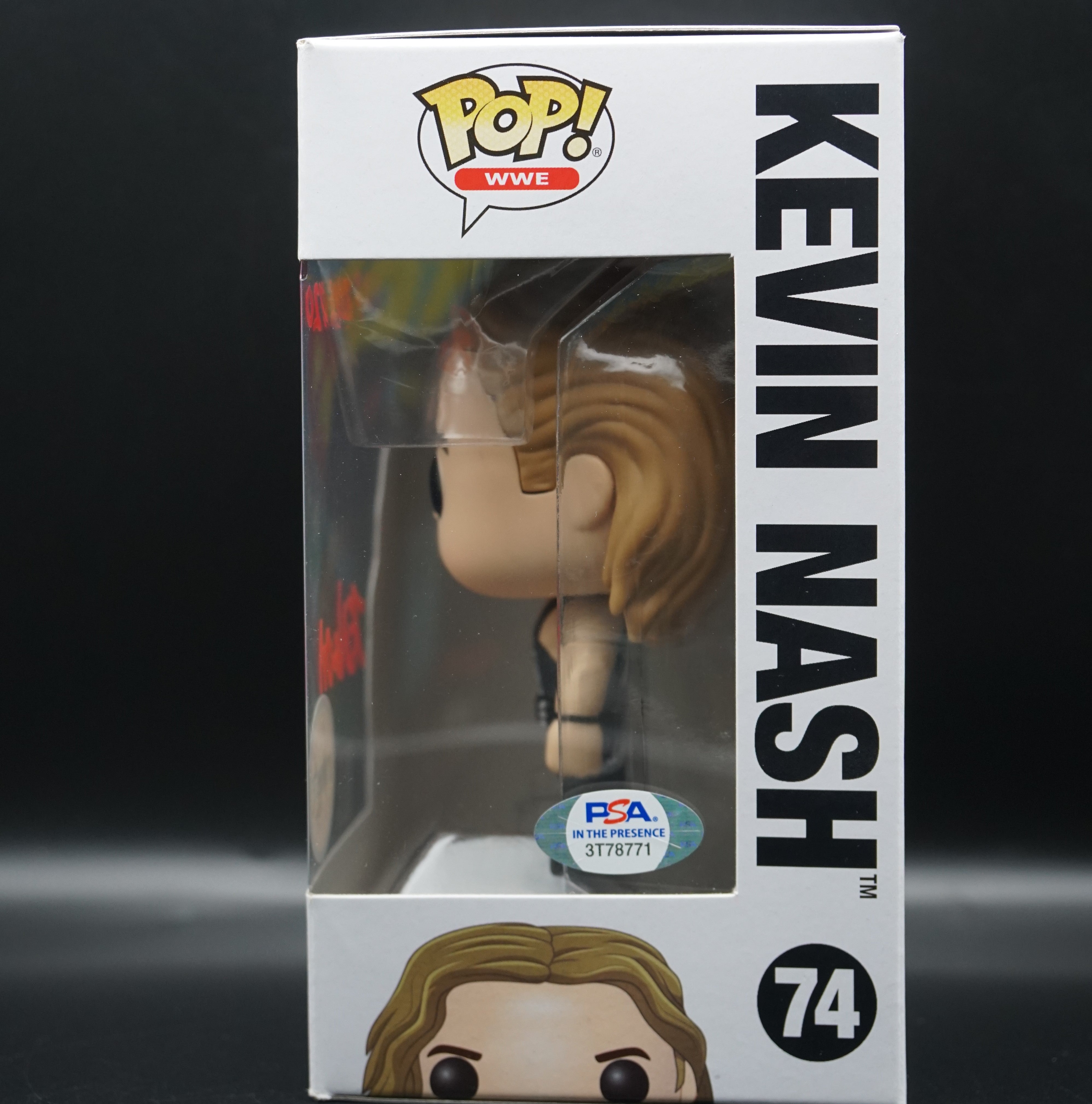 WWE Kevin Nash Pop #74 Chase Edition with Inscription "H.O.F 2015-20" PSA COA - Signed by Kevin Nash