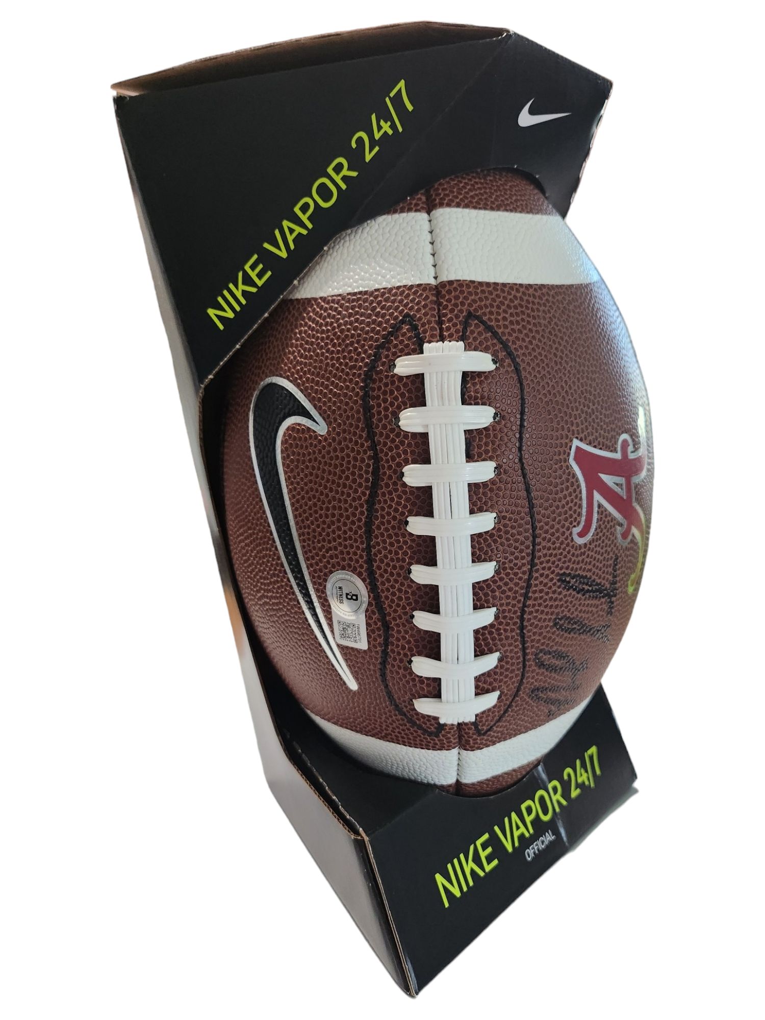 Nick Saban Signed Nike Vapor Football