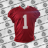 Nick Saban Game Cut Signed Jersey Beckett COA