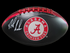 Nick Saban Signed Black Rawlings Football Beckett Witnessed COA