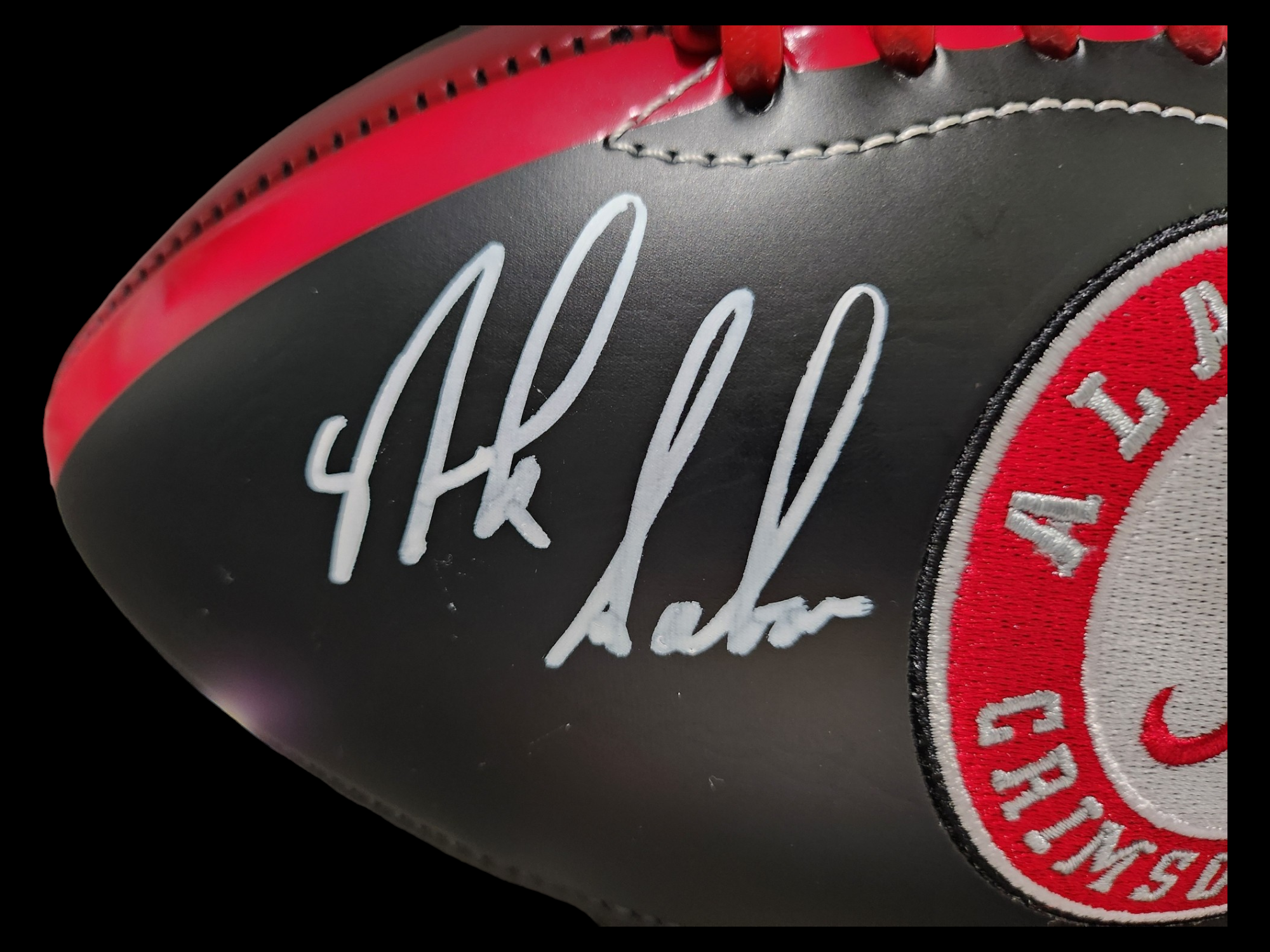 Nick Saban Signed Black Rawlings Football Beckett Witnessed COA