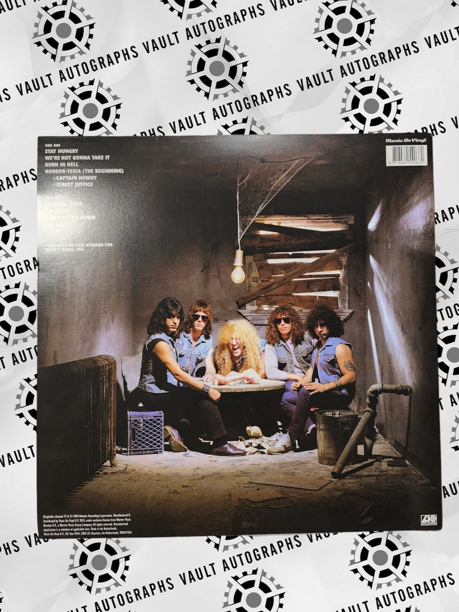 Stay Hungry Twisted Sister Vinyl Signed by Dee Snider w inscription "Stay Twisted"