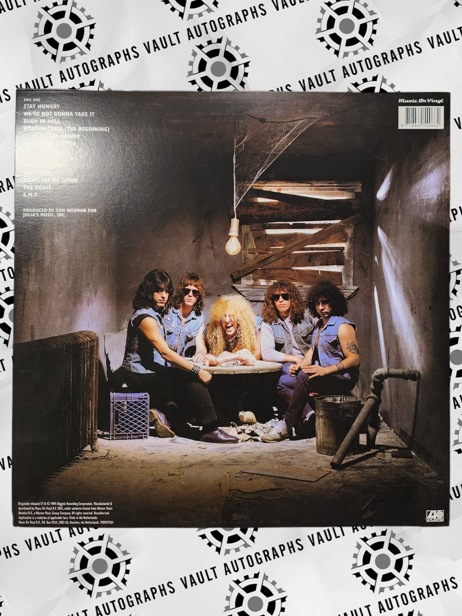 Stay Hungry Twisted Sister Vinyl Signed by Dee Snider with Inscription "I Wanna Rock"