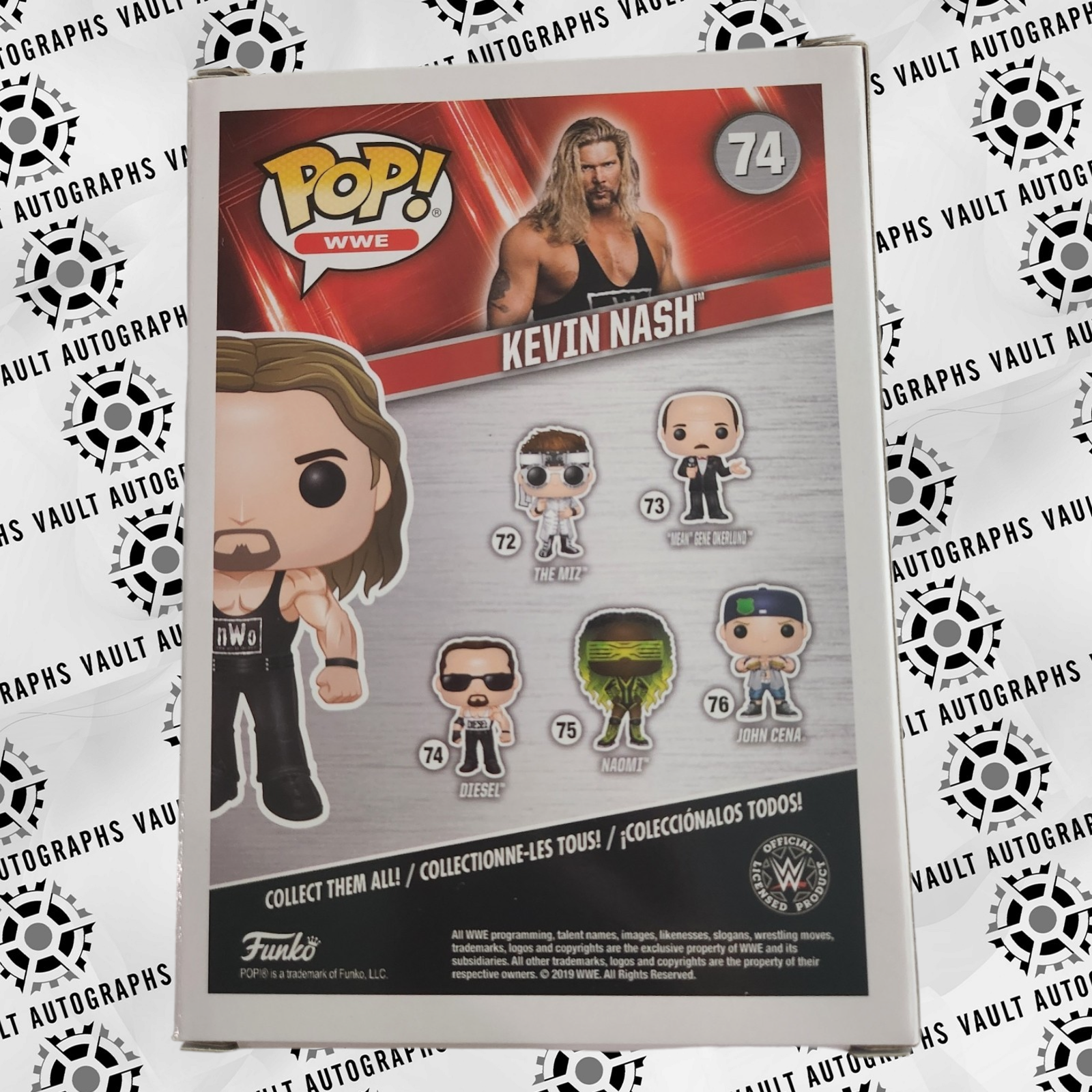 Signed Kevin Nash Funko Pop#74 Limited Edition Chase JSA COA