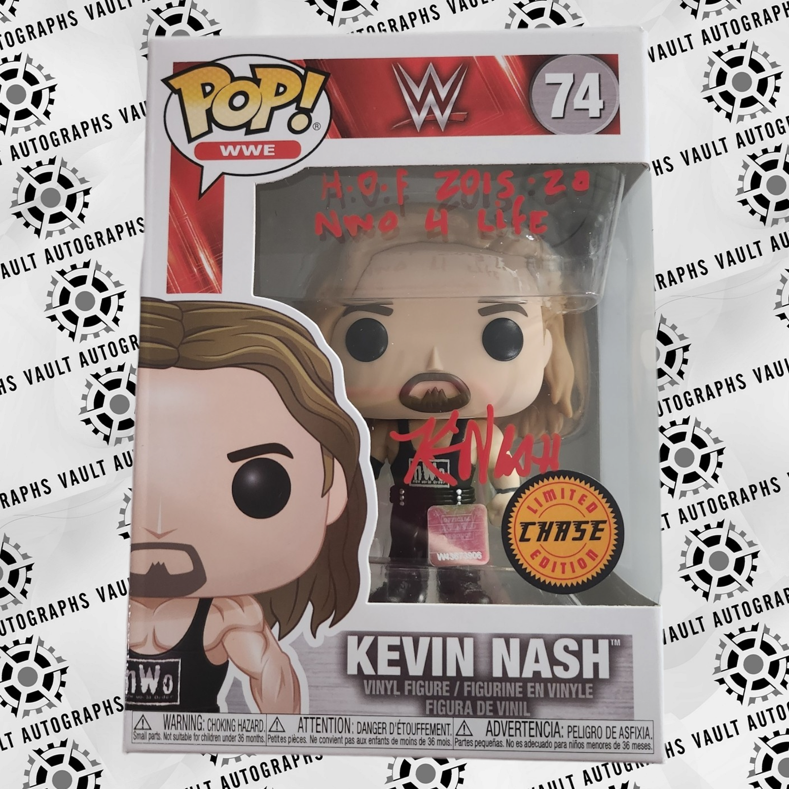 Signed Kevin Nash Funko Pop #74 Limited Chase Edition JSA COA