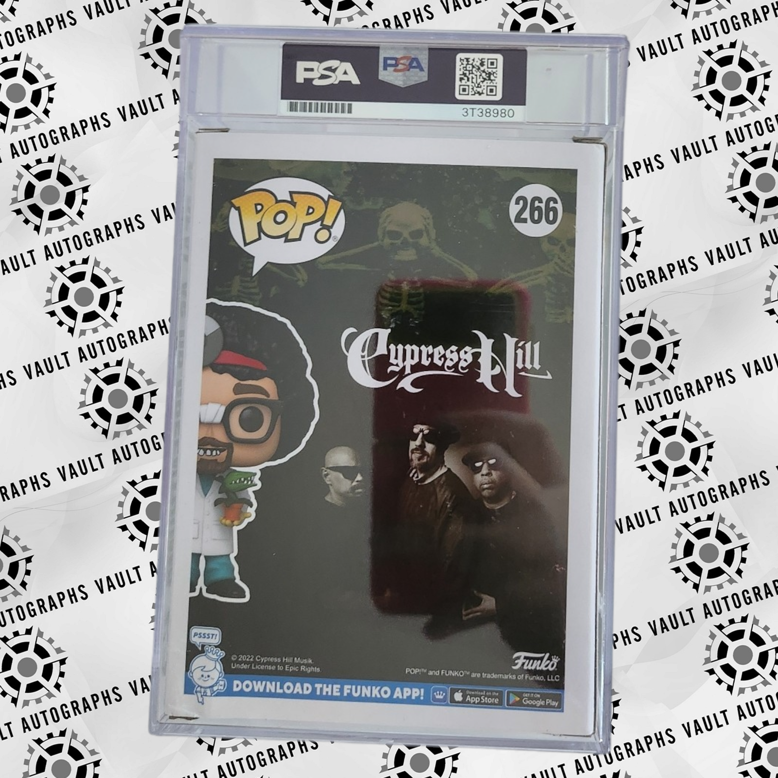 Encapsulated PSA Signed B-Real Cypress Hill Funko Pop #266