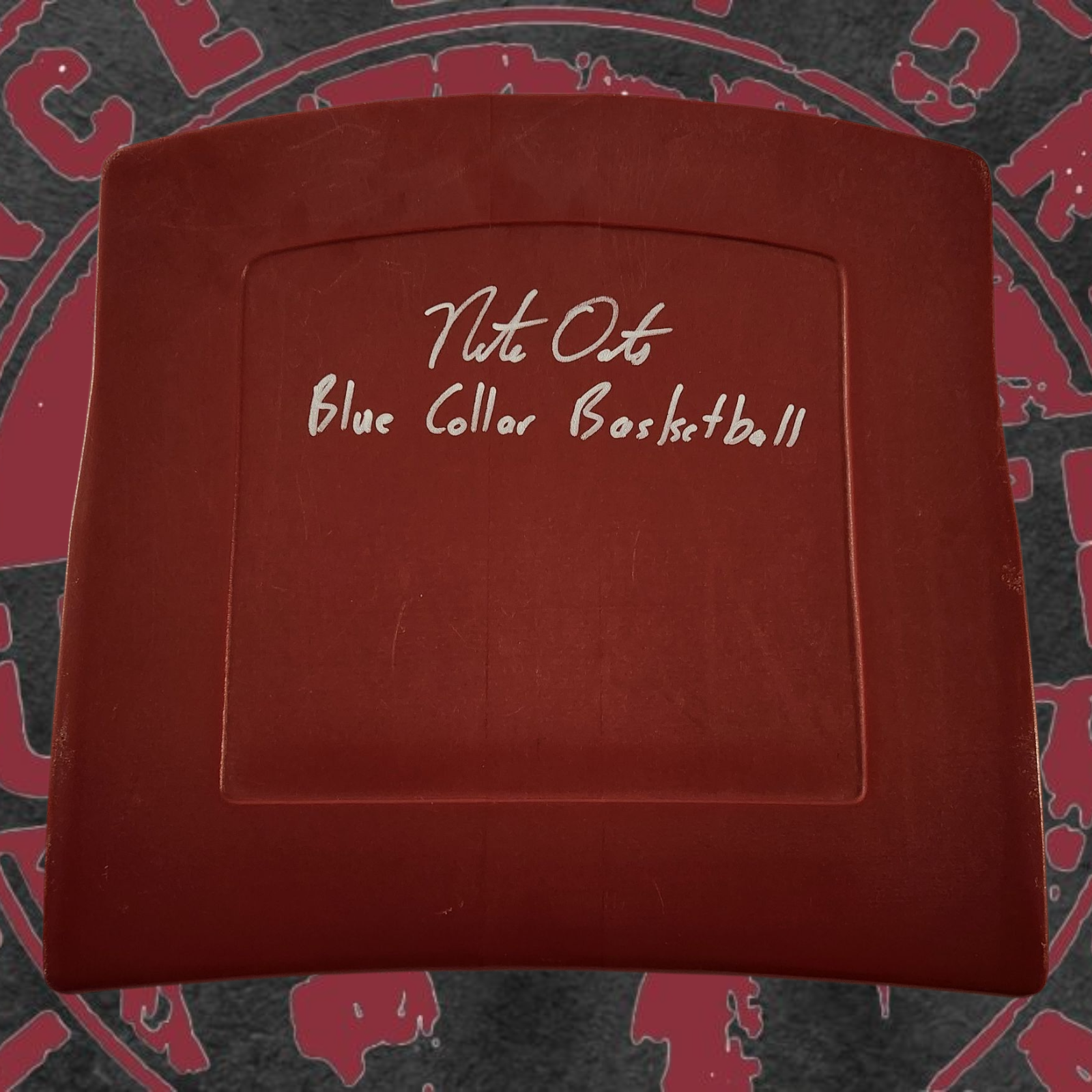 Nate Oats autograph Stadium Seat back with JSA and Blue Colar Basketball inscription