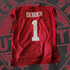 Kalen DeBoer signed custom crimson jersey with JSA COA