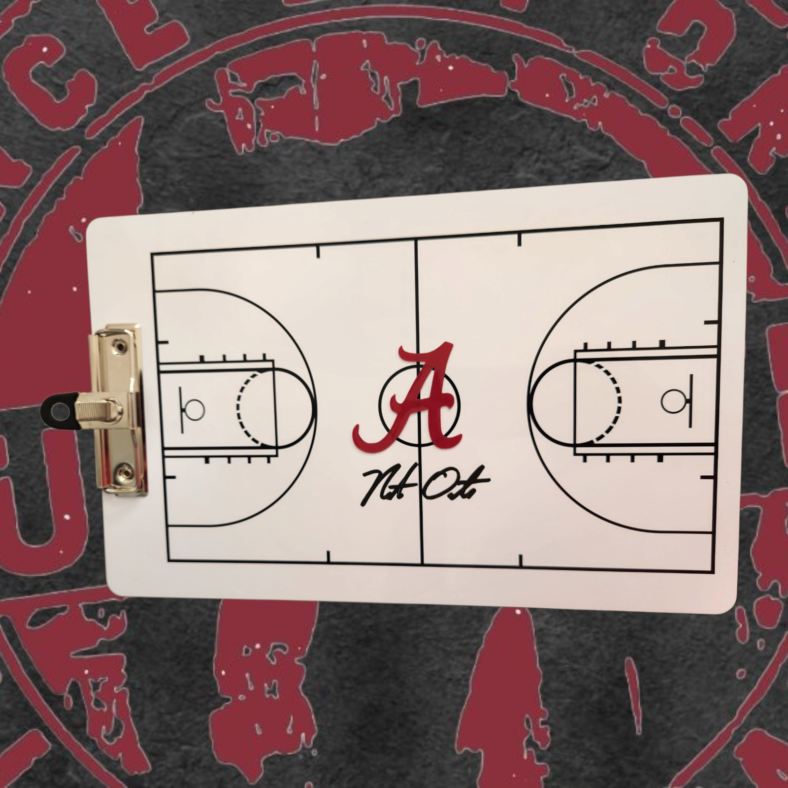 Nate Oats signed Alabama basketball clipboard JSA coa