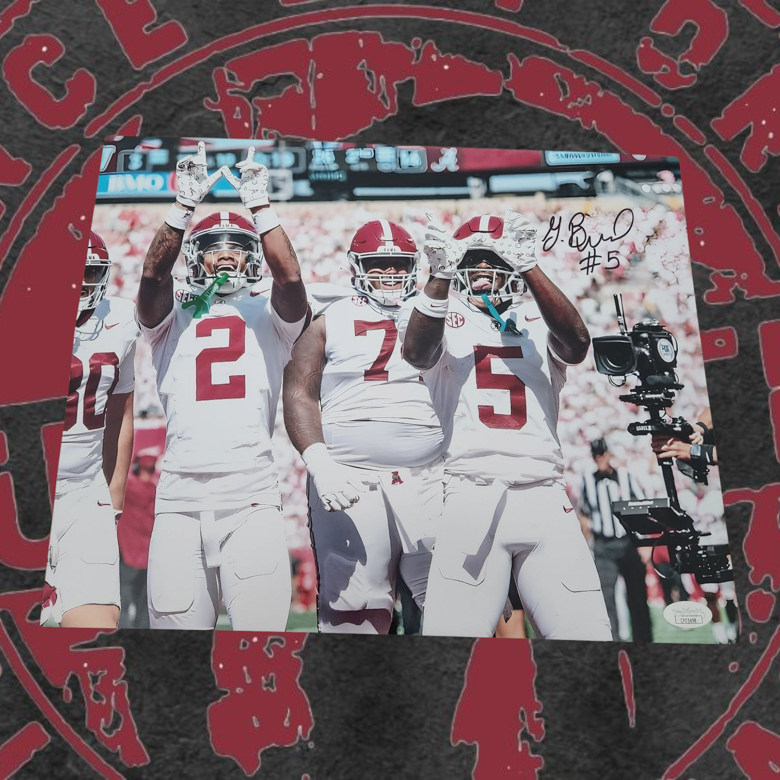 Germie Bernard signed 11x14, JSA COA.