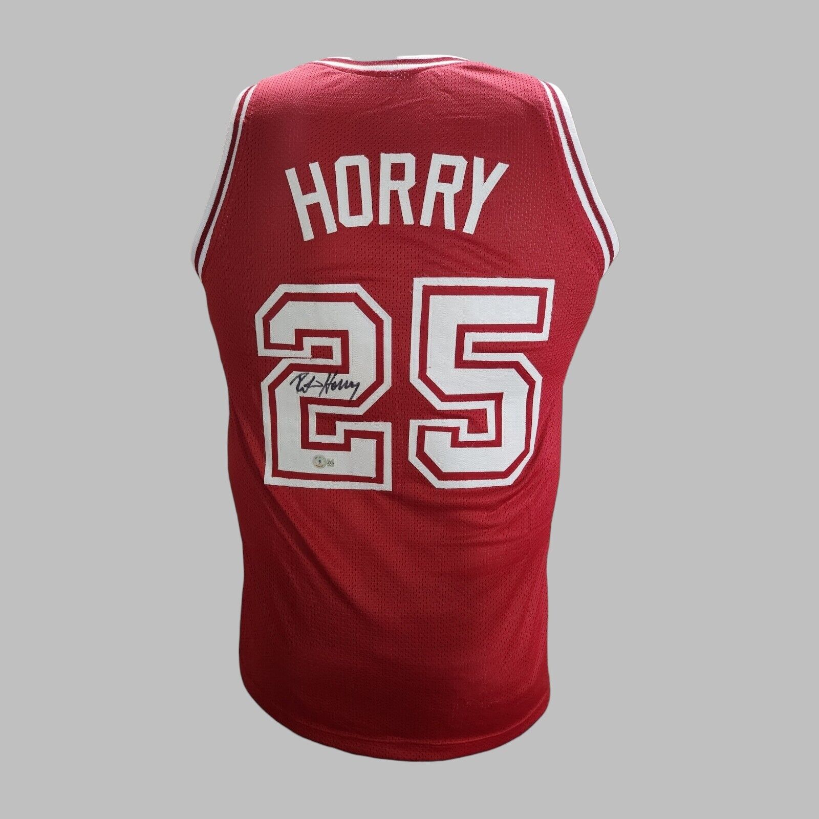 Robert Horry Signed Alabama Tide Custom Basketball Jersey Size XL Beckett COA