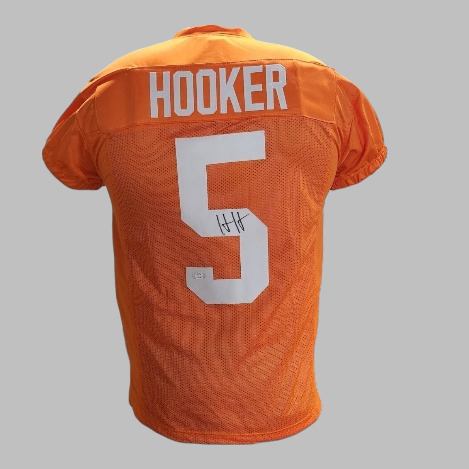 Autographed Hendon Hooker Game Cut Tennessee Vols Custom Jersey Size XL PSA COA