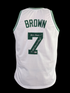 Dee Brown Autographed Boston Celtics Jersey with Inscription "91 Slam Dunk Champ!" Boston Celtics