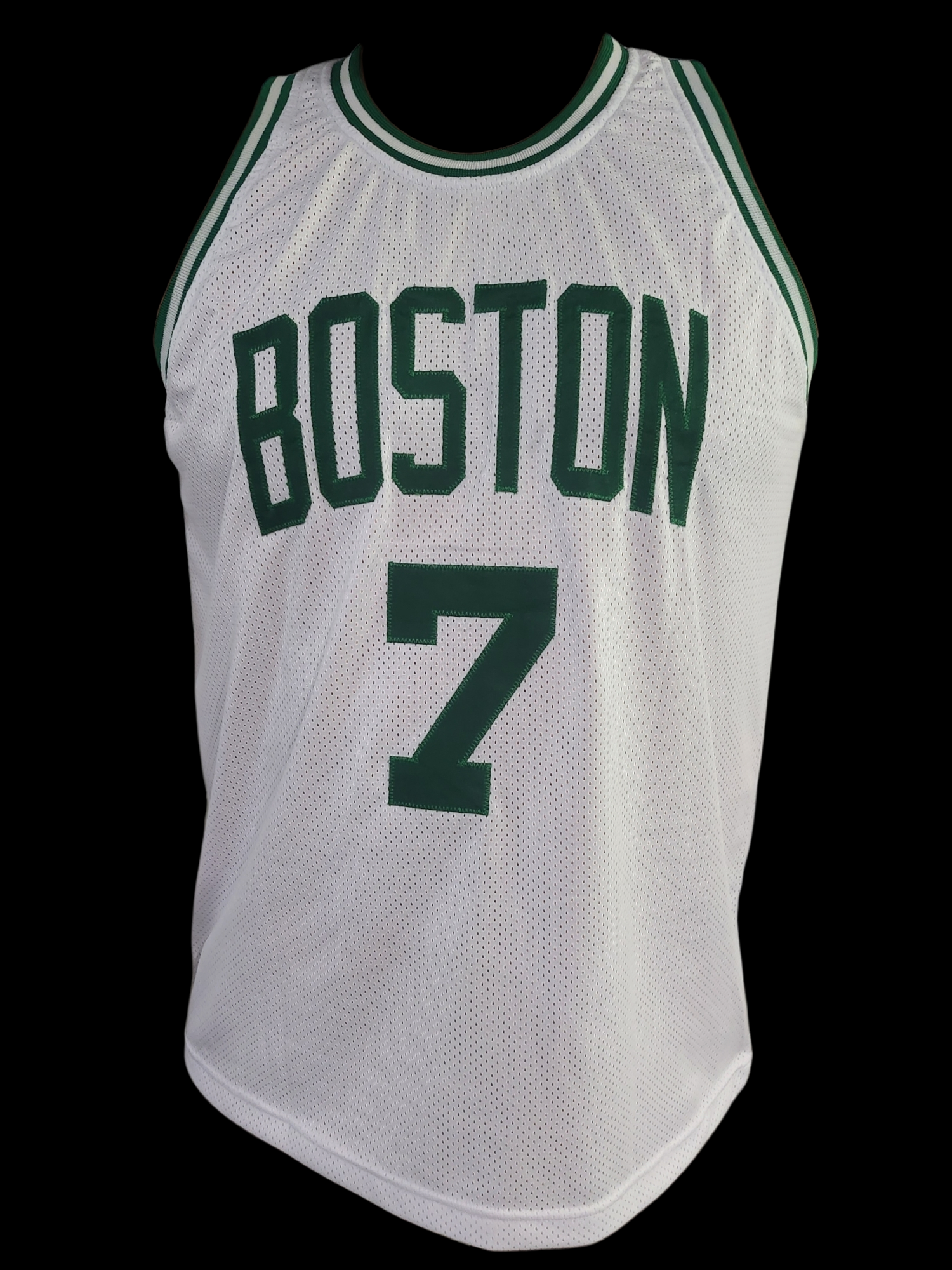 Dee Brown Autographed Boston Celtics Jersey with Inscription "91 Slam Dunk Champ!" Boston Celtics