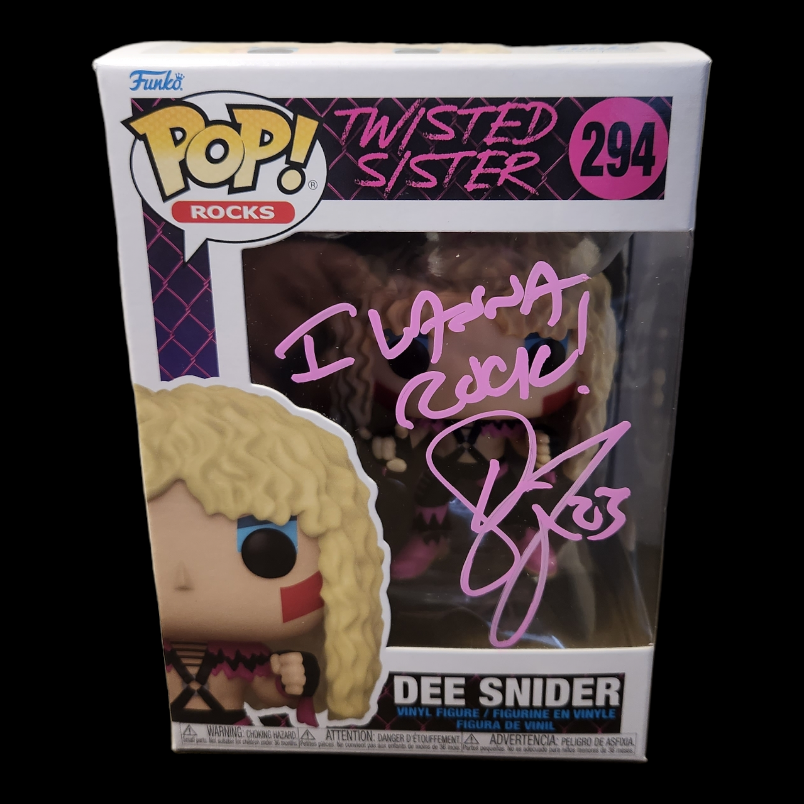 Signed Pop by Dee Snider of Twisted Sister!
