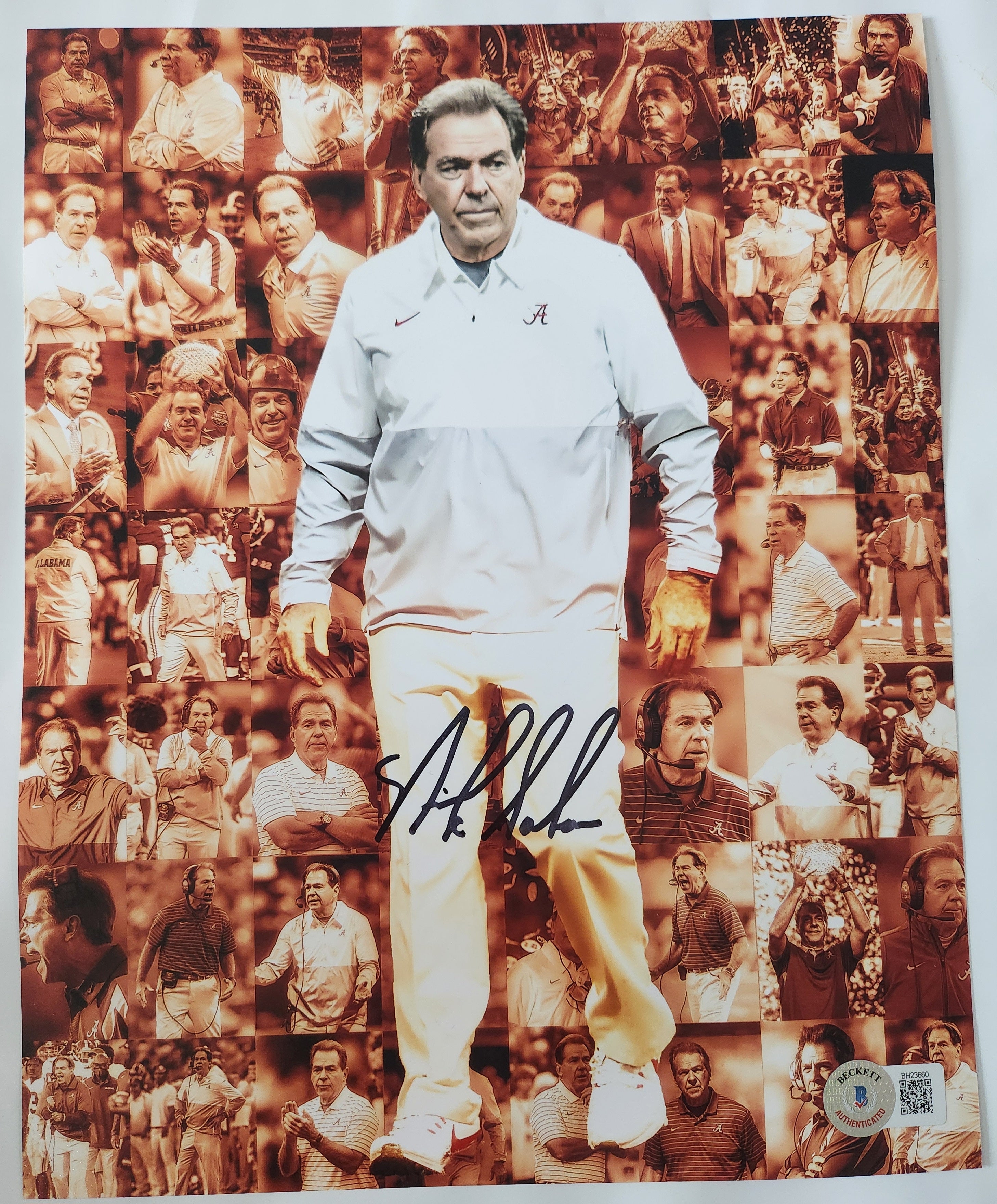 The Many Faces of Nick Saban 8x10 Photo