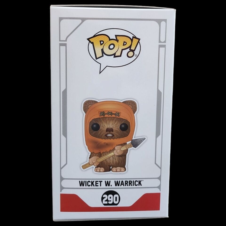 Funko Pop Vinyl Star Wars Wicket W. Warrick #290 Signed By Warwick Davis JSA COA