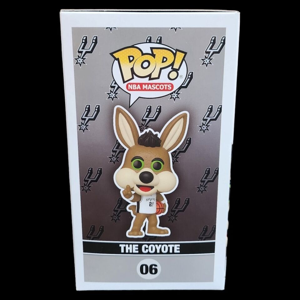 Funko Pop NBA Mascots The Coyote #06 Spurs Signed By ROBERT HORRY Beckett COA