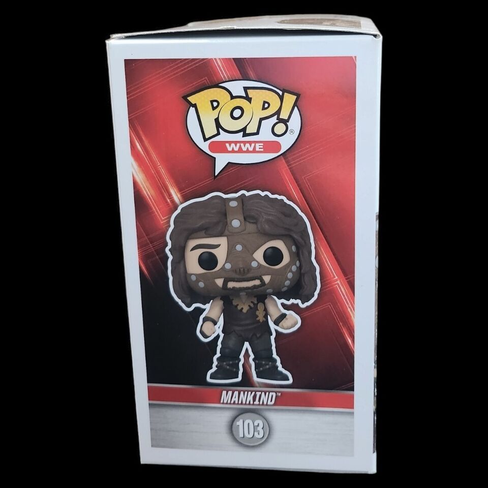 Funko POP WWE Mankind #103 Game Stop Exclusive Signed By Mick Foley PSA COA