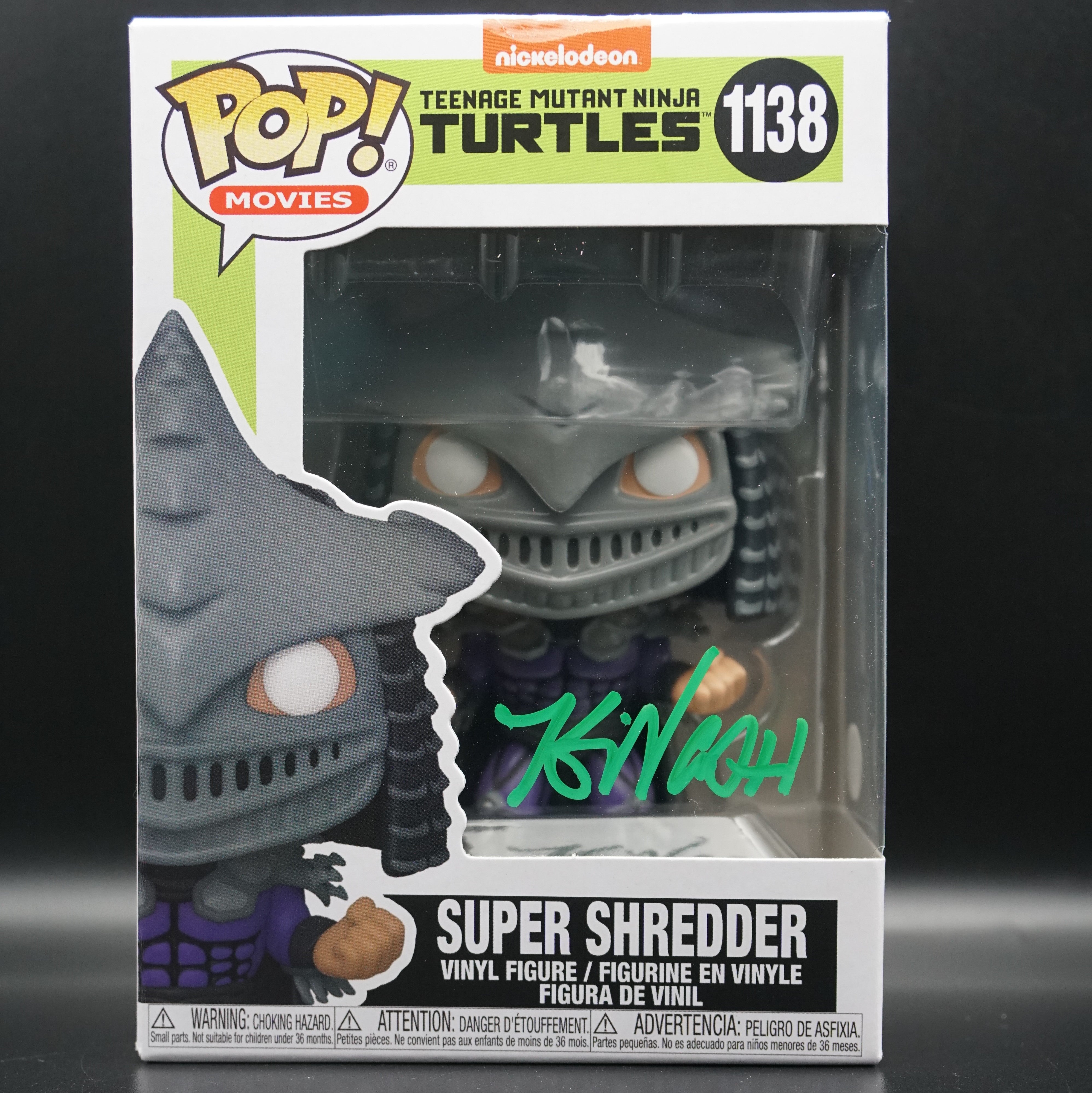 Super Shredder Funko Pop #1138 Signed by Kevin Nash with PSA COA